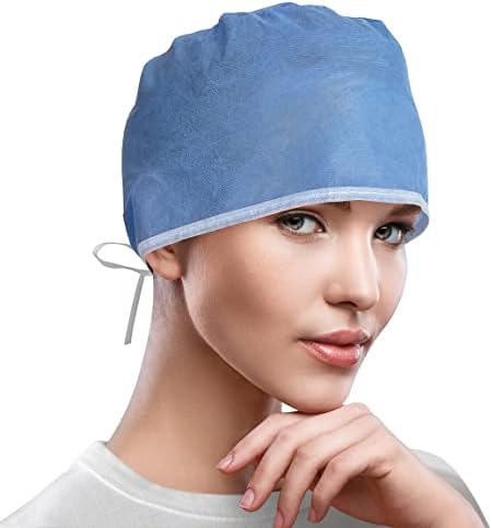 EZGOODZ Bouffant Hair Nets Food Service with Elastic Band, PP Disposable Hair Covers for Nurses, Unisex Disposable Hair Net