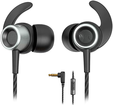 Noise Cancelling Headphones Wired Earbuds For Kids And Adults With Microphone And Case – Xbox One Headset Gaming Earbuds For Samsung Galaxy Android iPhone, Extra Bass For Sleep Sport Workout